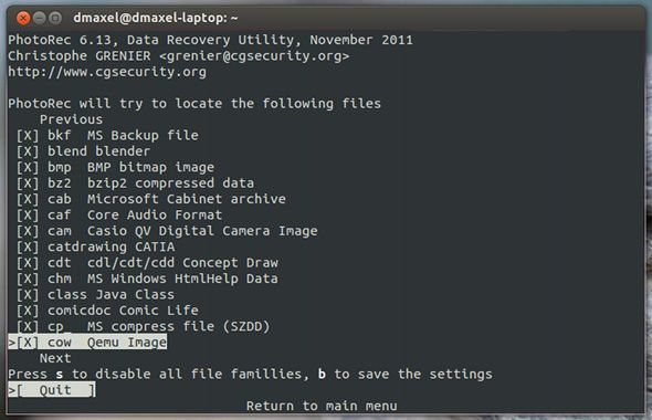восстановить данные на Linux