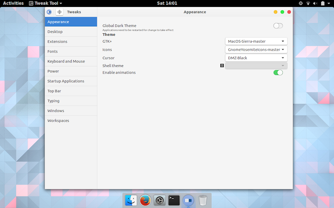 Сделайте Linux похожим на macOS с помощью этих простых настроек GNOME Tweak GTK