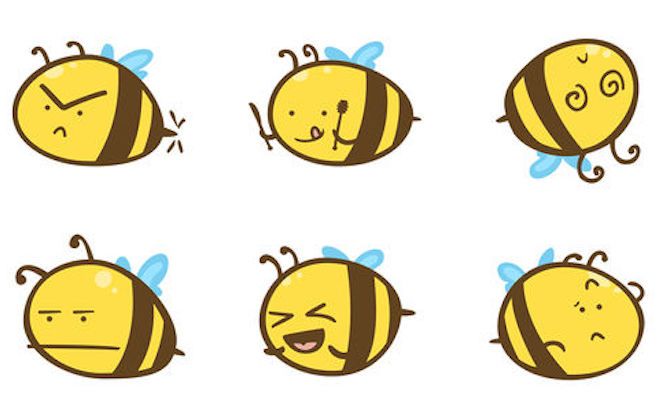 Набор стикеров Buzz Bees iMessage