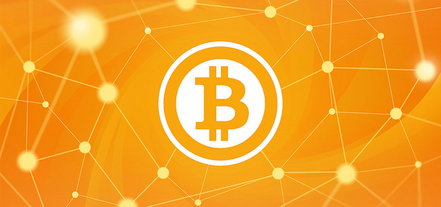 Bitcoin-обои-оранжевый
