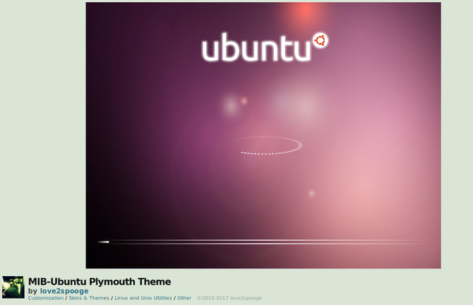 Как настроить заставку и логотип загрузочного экрана Ubuntu muo linux plymouth deviantart