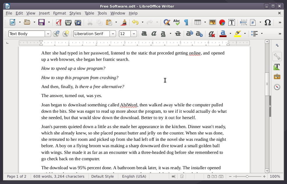 LibreOffice на Devuan