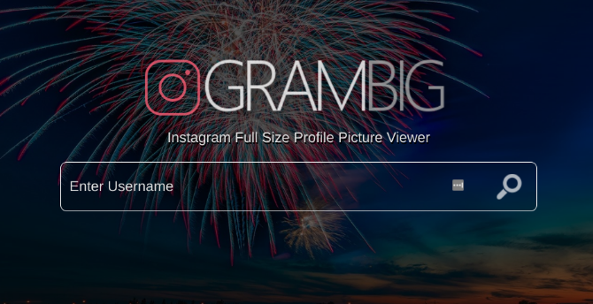 GramBig показывает полноразмерные фотографии фотографий профиля Instagram