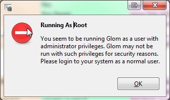 Ошибка базы данных Glom