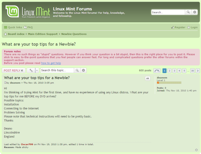 форумы Linux Mint