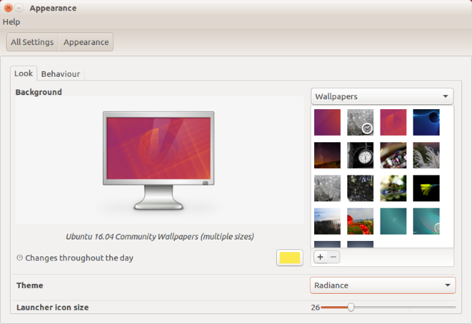 Установить новый фон рабочего стола в Ubuntu