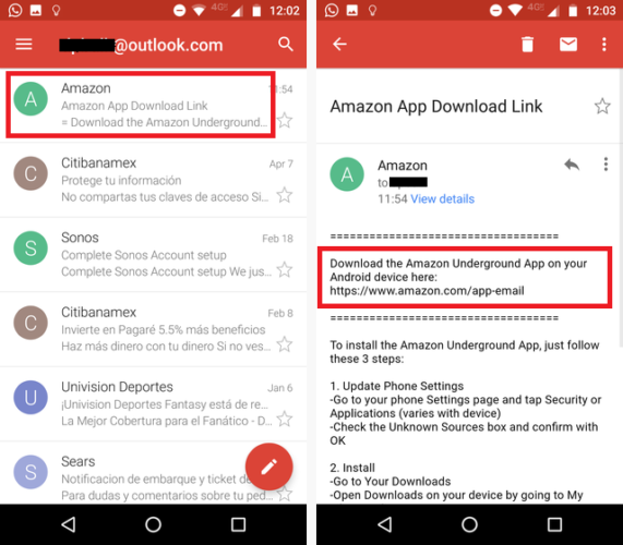 Google Play против Amazon Appstore: что лучше? appstore apk электронная почта 571x500