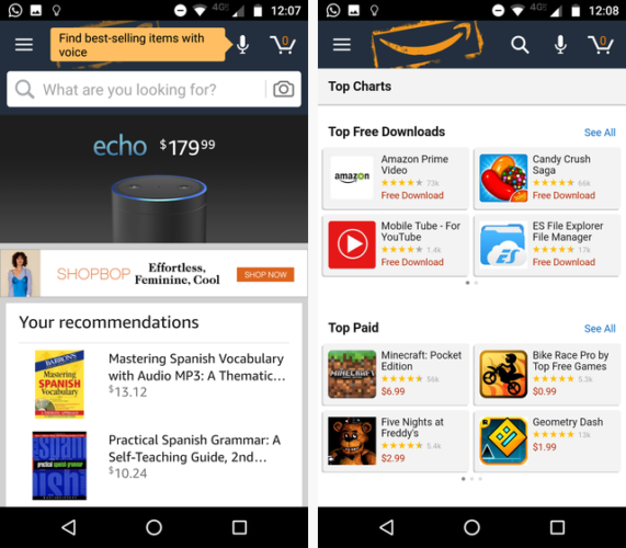 Google Play против Amazon Appstore: что лучше? appstore home 571x500