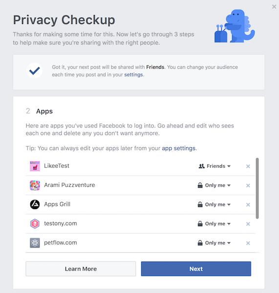 Полное руководство по конфиденциальности Facebook Приложения для проверки конфиденциальности Facebook
