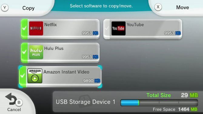 Расширенное хранилище для вашего Wii U Объясненное Wii U Копировать Переместить данные
