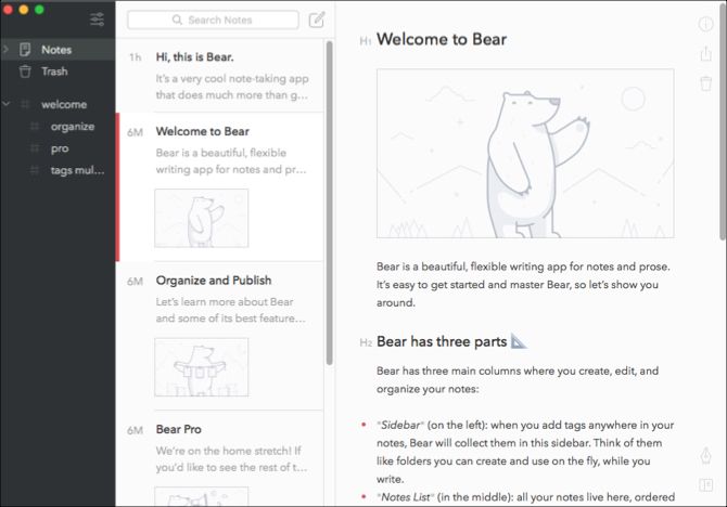 Медведь на Mac