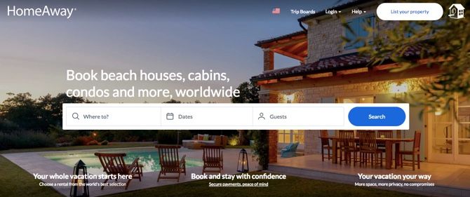 HomeAway Аренда для отдыха