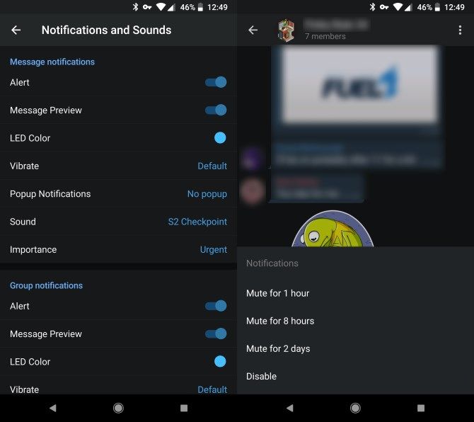 Как отключить уведомления в WhatsApp и Telegram Telegram Android-уведомления