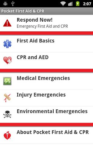 3 отличных приложения для оказания первой помощи Android для экстренных случаев Pocket First Aid CPR