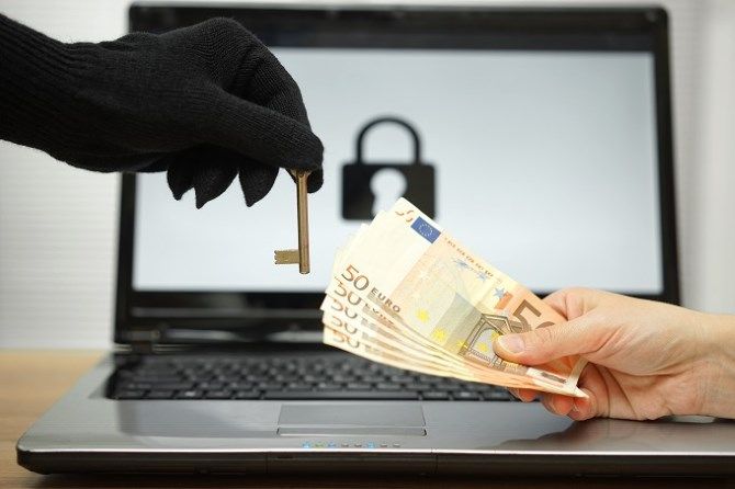 Ноутбук Ransomware Money for Key