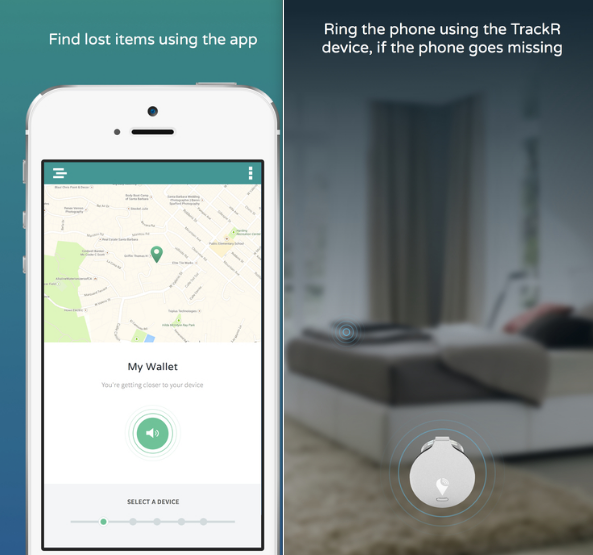 Найди свой материал с мобильным приложением TrackR
