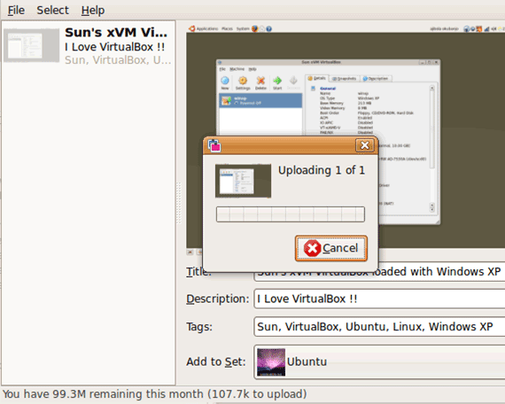 Flick Uploader Linux