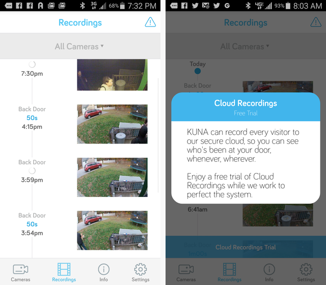 3 основных гаджета для мониторинга вашего дома, когда вы' /></p>
<p>Мобильное приложение для камеры видеонаблюдения Kuna позволяет настраивать параметры оповещения при наличии движения или звука, но почти все наружные камеры видеонаблюдения на рынке предоставляют аналогичную функцию. Вы также можете использовать встроенные апплеты IFTTT, если IFTTT поддерживает вашу камеру.</p>
<p>Всякий раз, когда я получаю предупреждение от Kuna о том, что кто-то скрывается в моем доме, я всегда немедленно подключаюсь к камере безопасности D-Link Wi-Fi (DCS-936L), которую я установил в своем доме.</p>
<p><noscript><img decoding=