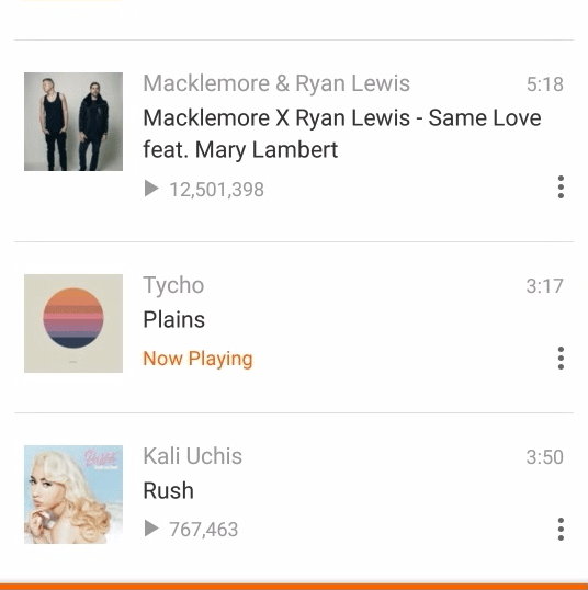 Связанные треки Soundcloud Android