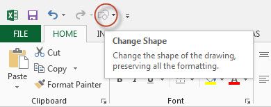 Изменить форму
