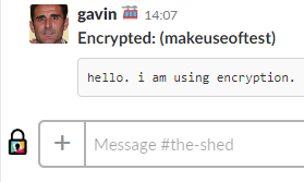 Отправлено сообщение в Slack, зашифровано с помощью Shhlack