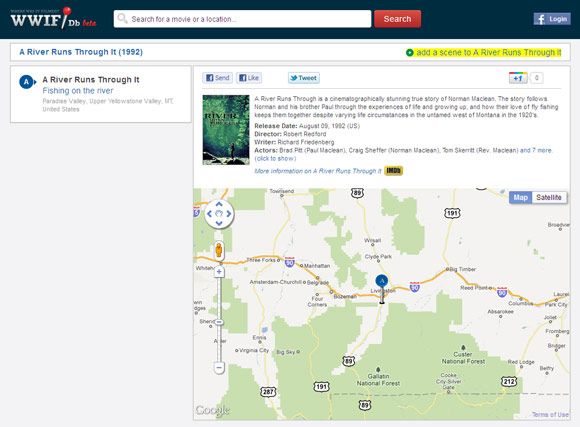 найти места для фильмов