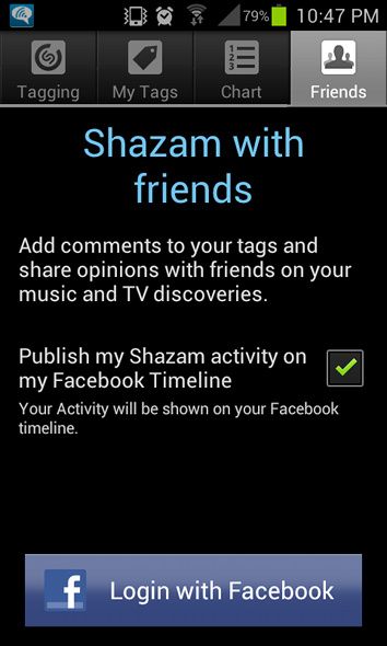 музыкальное приложение Shazam