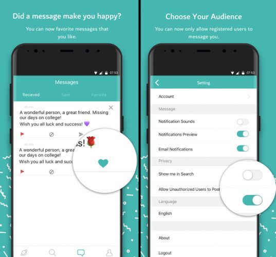 анонимное приложение sarahah