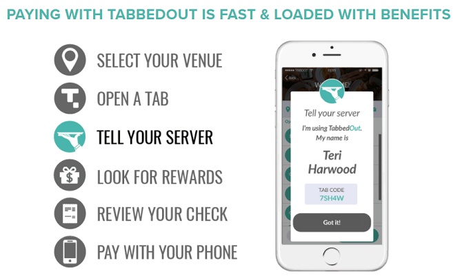 TabbedOut - мобильные платежные приложения для Android