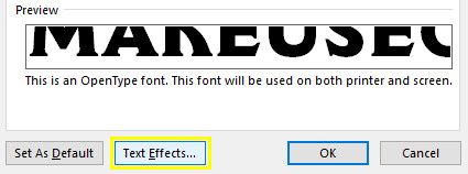 текстовые эффекты