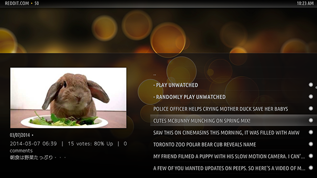 Сделайте телевидение более социальным с помощью этих дополнений XBMC reddit xbmc aww