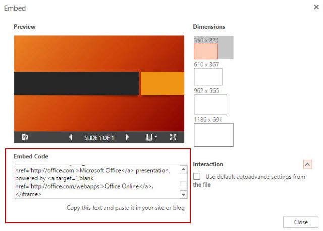 PowerPoint - Вставить презентацию