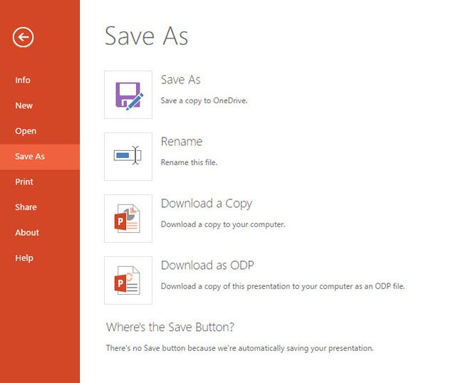 PowerPoint - скачать копию локально