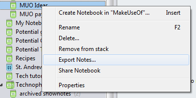 Evernote-экспорт-ноутбук