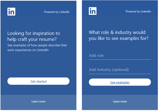 Начните с LinkedIn Resume Assistant