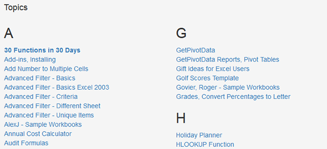 Excel-формула-ресурсы-contextures