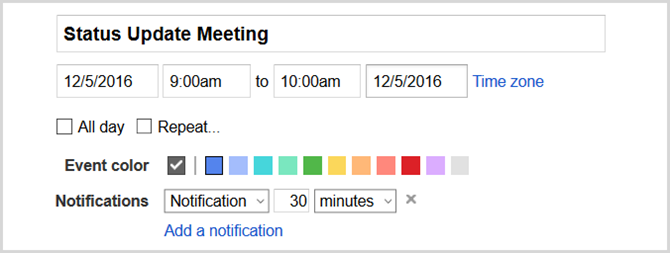Календарь событий Google