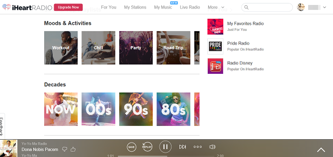 10 бесплатных альтернатив Pandora, которые мы даем Thumbs-Up веб-плеер iheartradio