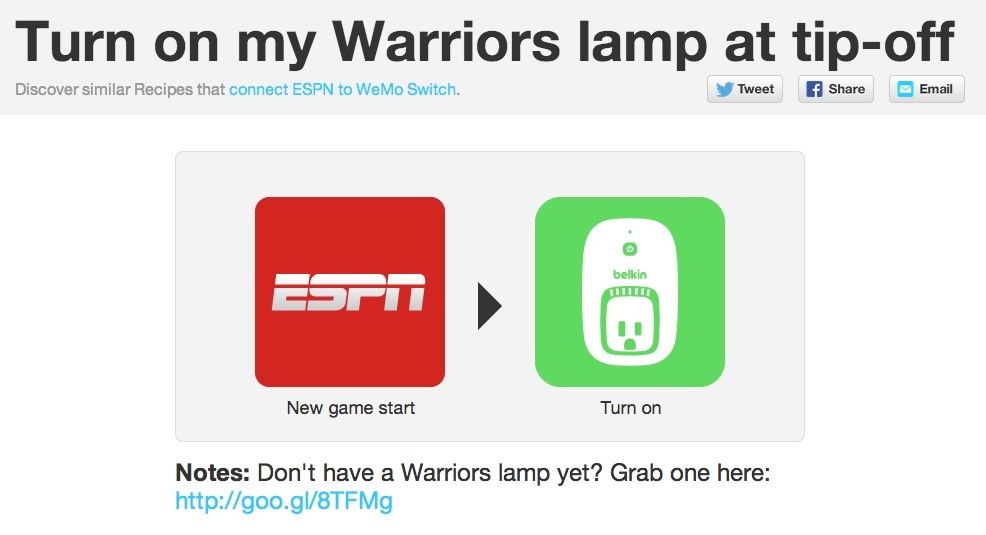 3 способа Belkin WeMo Can" /></p>
<h2>Для чего вы используете WeMo?</h2>
<p>WeMo может использоваться гораздо больше, чем просто ваши лампы, но интеллектуальное освещение — отличное место для того, чтобы начать свой поиск по автоматизации и &laquo;умному&raquo; дому. Вы можете использовать IFTTT для включения кондиционера, когда температура достигает определенной точки. Или чтобы запустить вашу самую важную кофеварку</p>
<p>утром, как только ваш Jawbone UP обнаружит, что вы не спите.</p>
<p>Там нет предела веселья вещи, которые вы можете сделать с WeMo и немного творческого мышления! На WeMo Tumblr вы найдете множество интересных идей, поэтому обязательно ознакомьтесь с ними. С помощью датчика движения WeMo вы также можете сделать ряд других вещей, например, создать автоматизированную систему безопасности для датчиков движения.</p>
<p>, И если вы хотите управлять своим домашним освещением в дополнение к вашим теперь умным лампам, вы можете использовать выключатель света WeMo.</p>
<p>Для чего бы вы использовали WeMo Switch? Поделитесь своими самыми крутыми идеями ниже!</p>
<p>Кредиты изображений: Кейси Флезер, Мэтт МакГилливрей через Flickr</p>
<p><div class="fpm_end"></div>
							</div>
						</article>

						<div class="post-meta">							<div class="post-share">
								<div class="post-share__title">Поделиться с друзьями:</div>
								<div class="likely">
									<div class="twitter">Твитнуть</div>
									<div class="facebook">Поделиться</div>
									<div class="vkontakte">Поделиться</div>
									<div class="telegram">Отправить</div>
									<div class="odnoklassniki">Класснуть</div>
								</div>
							</div>
						</div>

												<meta itemprop="headline" content="3 способа, которыми Belkin WeMo может придумать ваши обычные бытовые светильники">
						
												<meta itemprop="author" content="Spec03">

						<meta itemprop="datePublished" content="2010-02-16">
						<meta itemprop="dateModified" content="2010-02-16">
						<a itemprop="url" href="https://helpexe.ru/umnyj-dom/3-sposoba-kotorymi-belkin-wemo-mozhet-pridumat" style="display:none">3 способа, которыми Belkin WeMo может придумать ваши обычные бытовые светильники</a>
						<a itemprop="mainEntityOfPage" href="https://helpexe.ru/umnyj-dom/3-sposoba-kotorymi-belkin-wemo-mozhet-pridumat" style="display:none">Ссылка на основную публикацию</a>
						
												<div style="display: none;" itemprop="image" itemscope itemtype="https://schema.org/ImageObject">
							<noscript><img itemprop="url" src="https://helpexe.ru/wp-content/cache/thumb/63/c1d868e6c6f9663_320x200.jpg" alt="3 способа, которыми Belkin WeMo может придумать ваши обычные бытовые светильники"></noscript><img class="lazyload" itemprop="url" src=