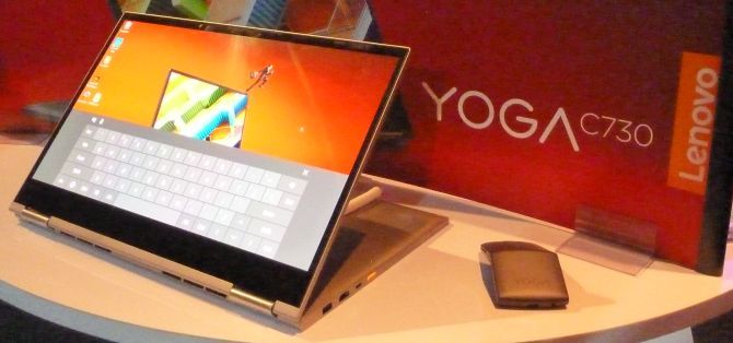 Lenovo Yoga C730 на выставке CES 2019