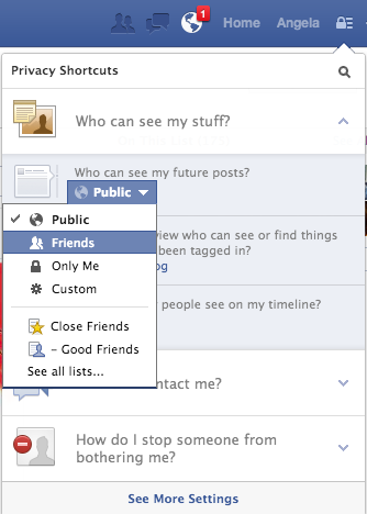Facebook Post Конфиденциальность