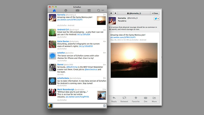 Echofon Mac Twitter-клиент