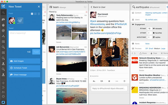 Twitter-клиент для Mac TweetDeck