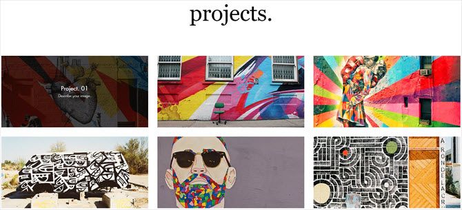 шаблон граффити художника wix