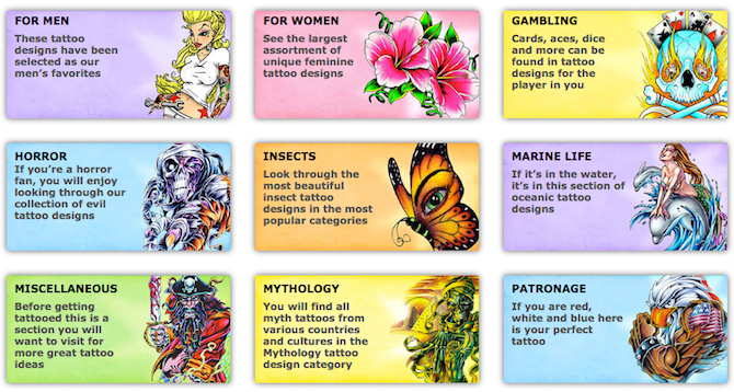 Сайты татуировок и приложения - татуировка Джонни