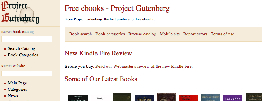 Project Gutenberg: больше, чем просто бесплатные книги Gutenberg 5B