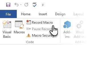 Простой способ вставки специальных символов в Microsoft Word Record Macro