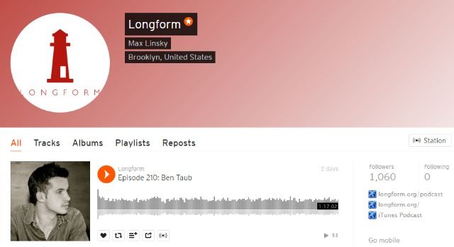 Подкаст Longform на SoundCloud