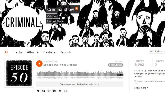 Криминальный подкаст на SoundCloud