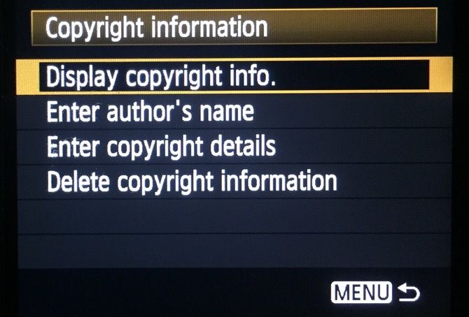 Настройки авторских прав